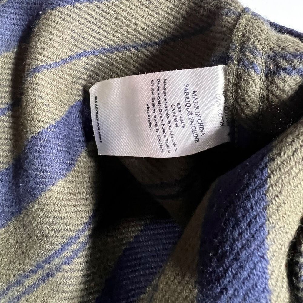 NWOT Faherty Legend Sweater Shirt Long Sleeve Flannel Green Blue Plaid Mens XL - Picture 10 of 10